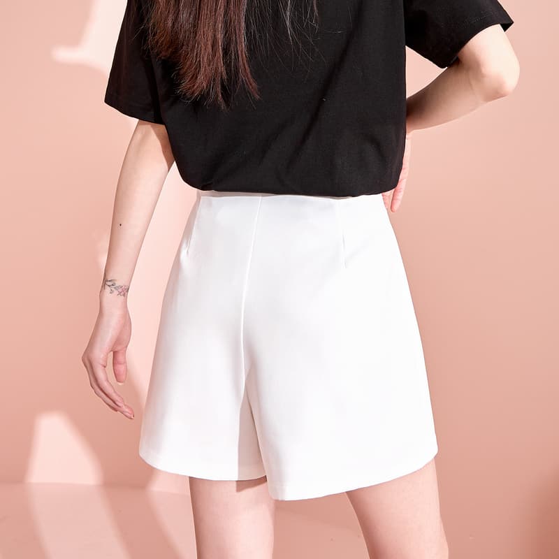 制服スカート 制服スカート 優雅プリーツ風キュロットスカート