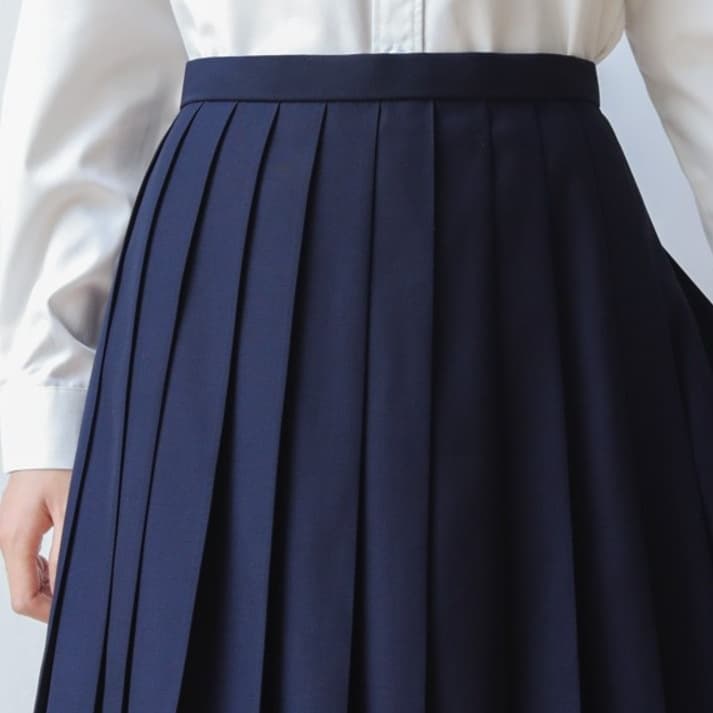 制服スカート シンプル美シルエット制服プリーツスカート