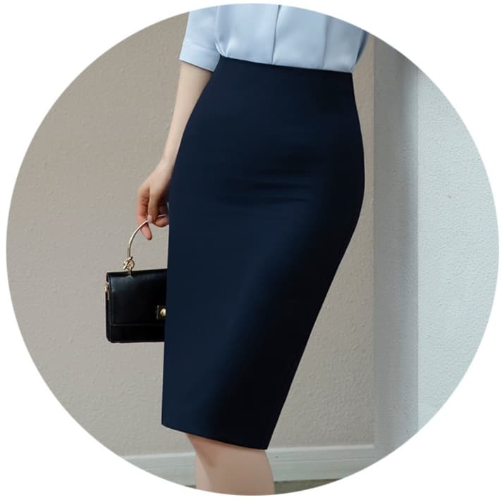 制服スカート オフィス仕様タイトスカート美シルエット