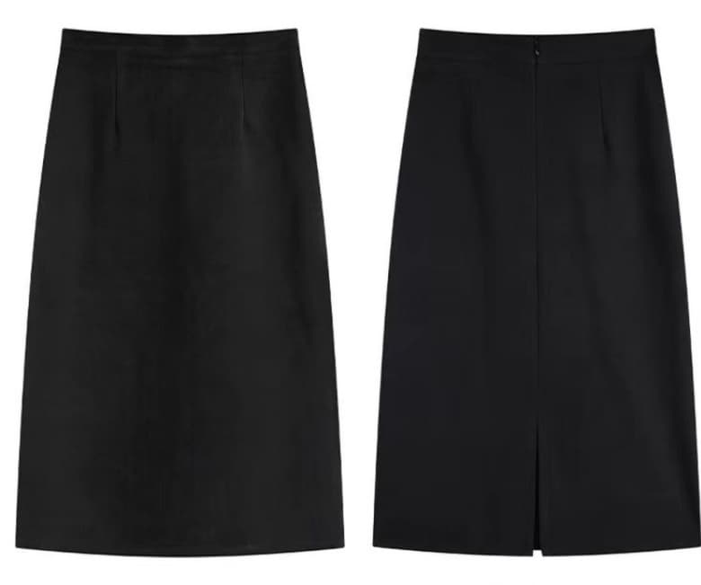 着回しスリット入り制服スカート