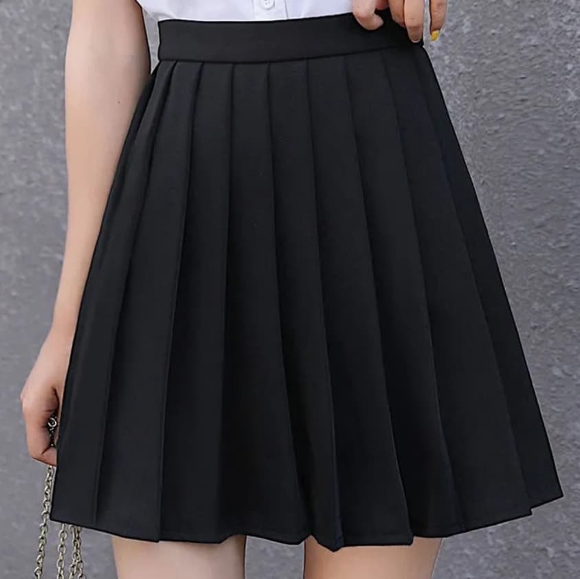 制服スカート 上品シルエット プリーツスカート
