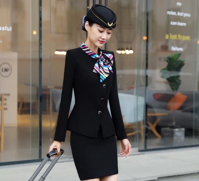 スタイリッシュ エアライン制服スカート