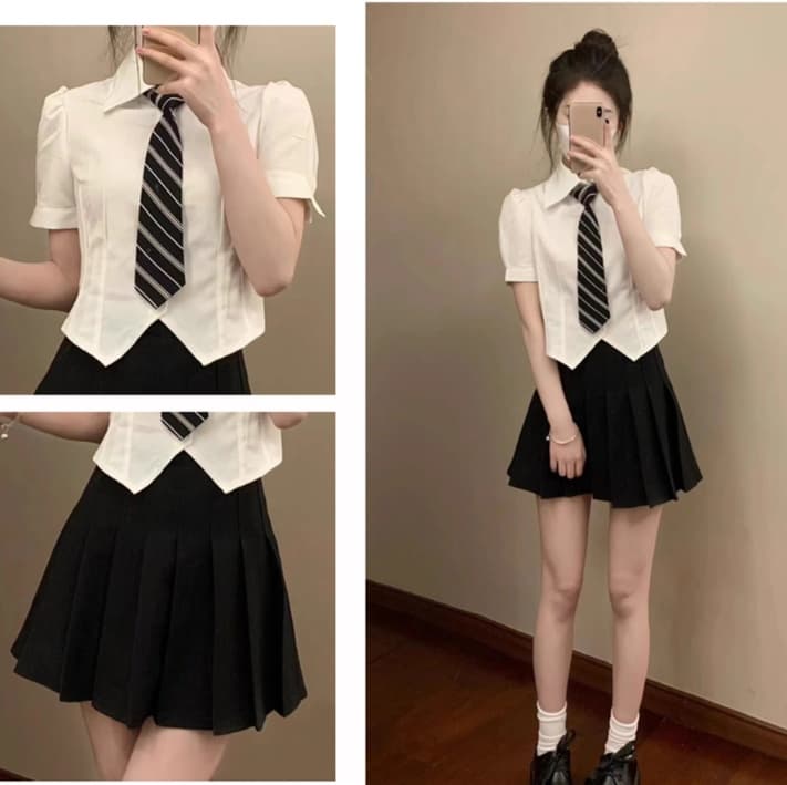 制服スカート 清楚感漂う学生プリーツスカート