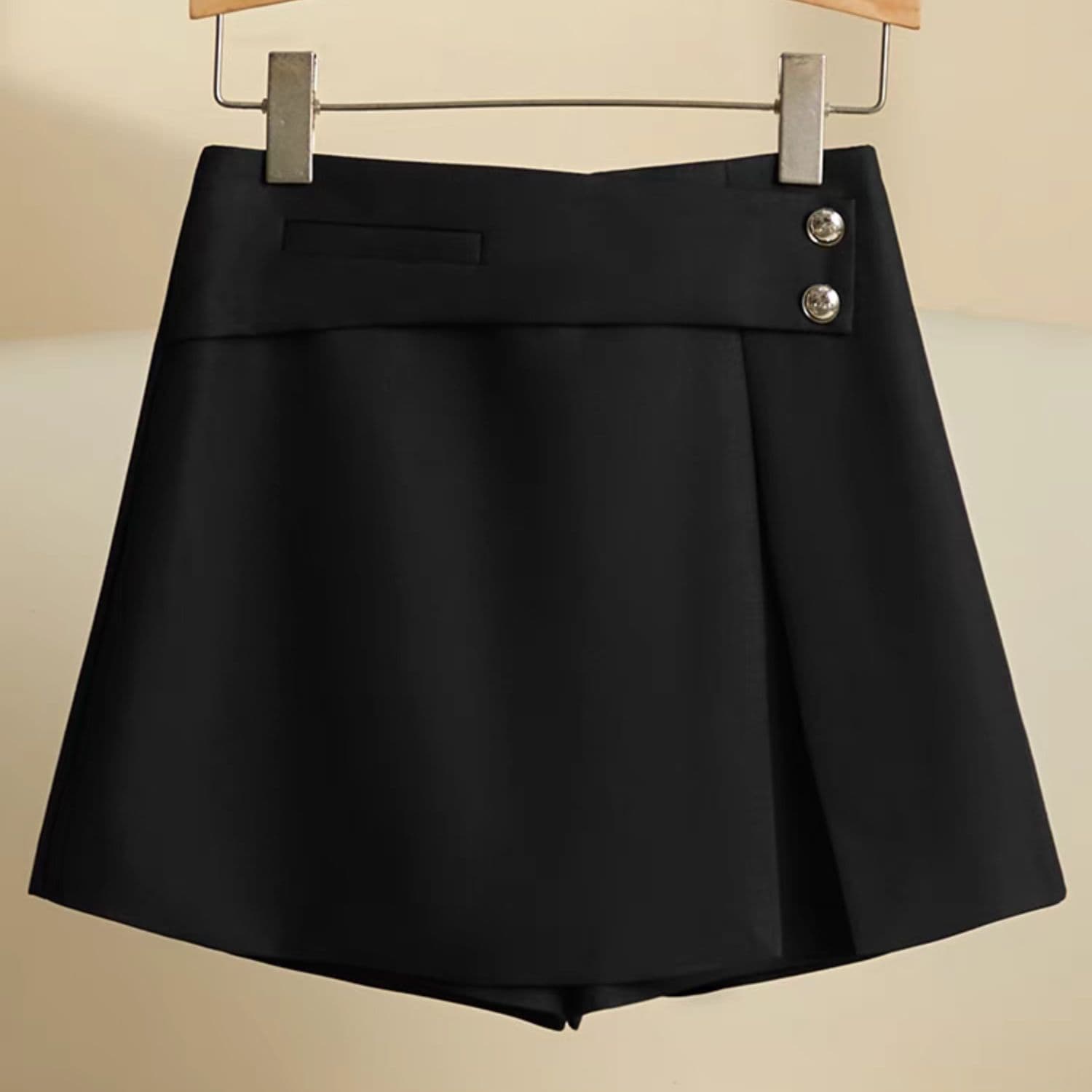 制服スカート 制服スカート 上品プリーツ風キュロットスカート
