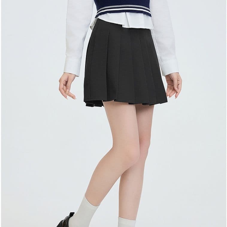 制服スカート 制服スカート プリーツ仕立て制服ミニスカート