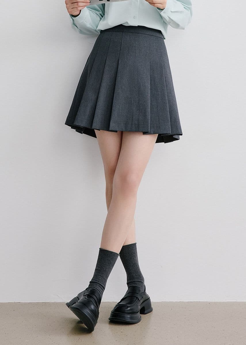 制服スカート 瞬間美脚プリーツ制服スカート