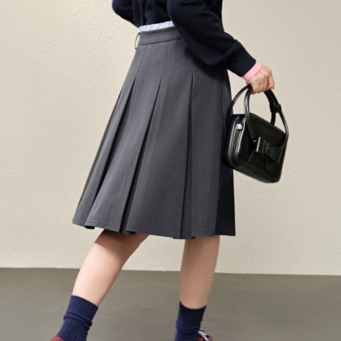 制服スカート ワイドプリーツ制服スカート