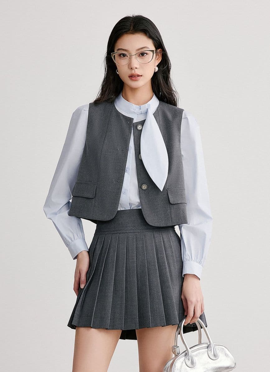 制服スカート 制服スカート 本布仕立て 細プリーツセーラースカート