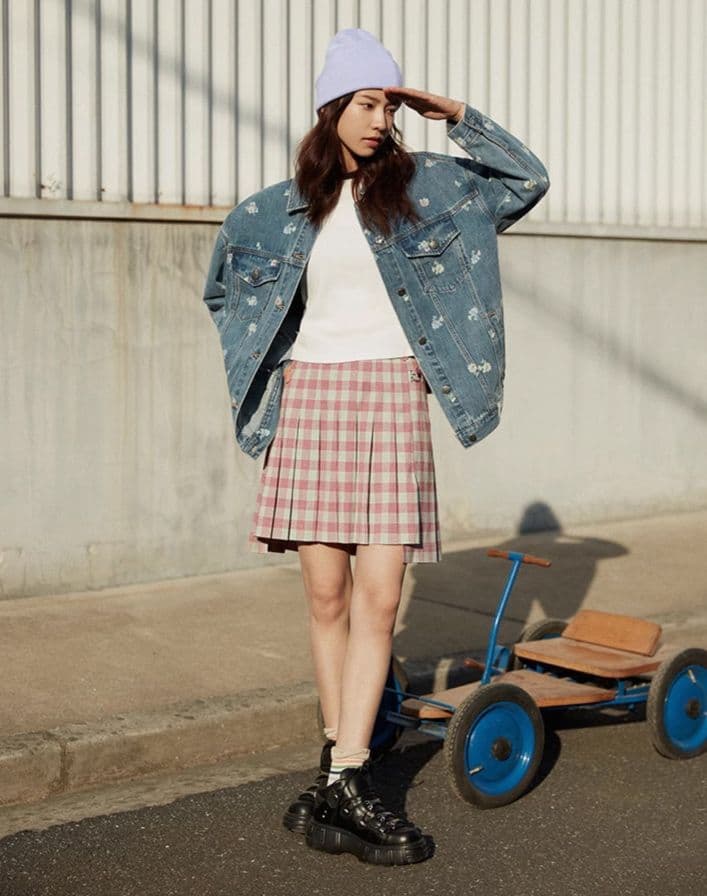 制服スカート 制服スカート クラシック格子柄プリーツスカート