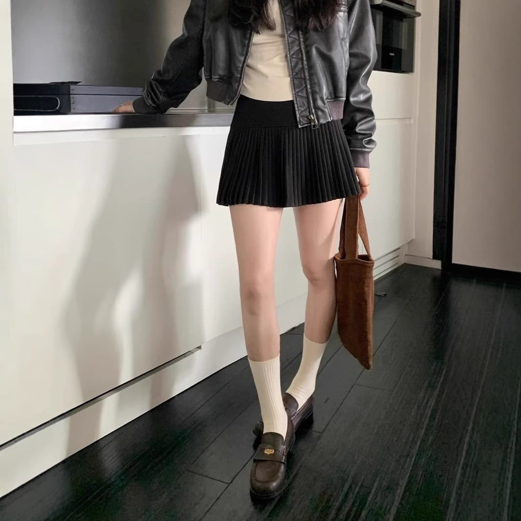 制服スカート プリーツ巻きスカート ミニ丈