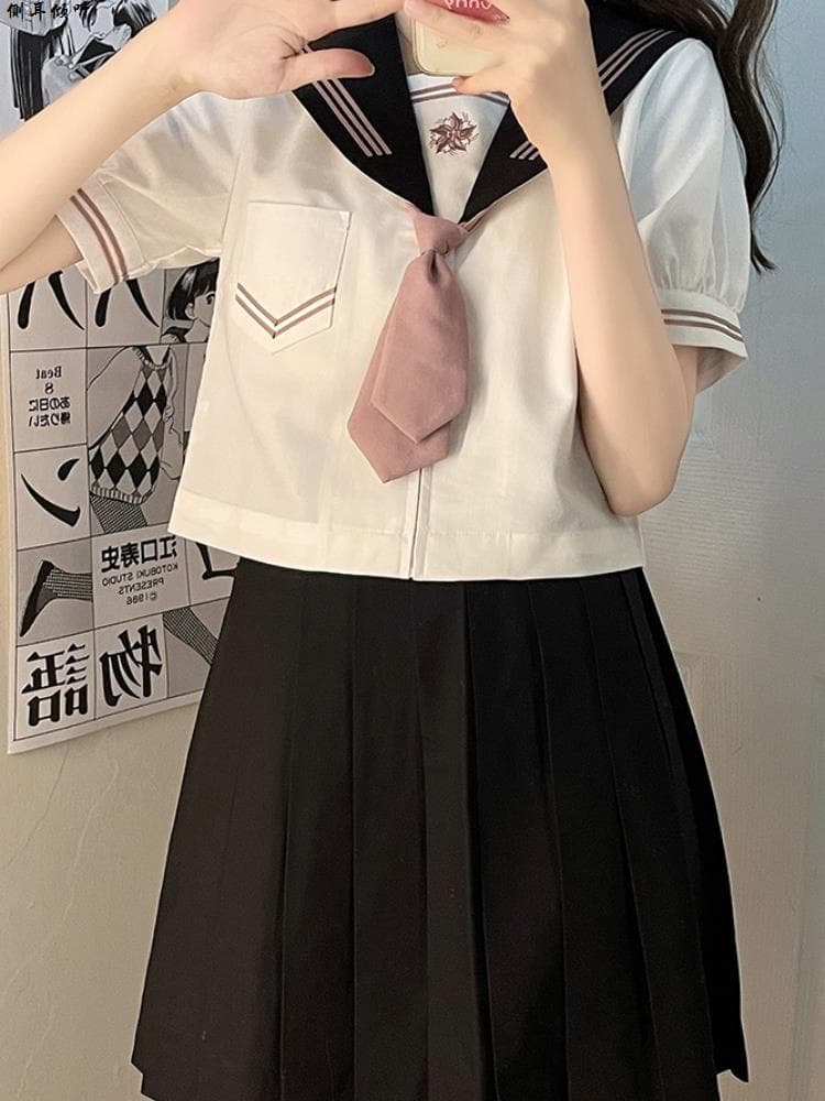 制服スカート 制服スカート 星章付き清楚プリーツセーラー制服