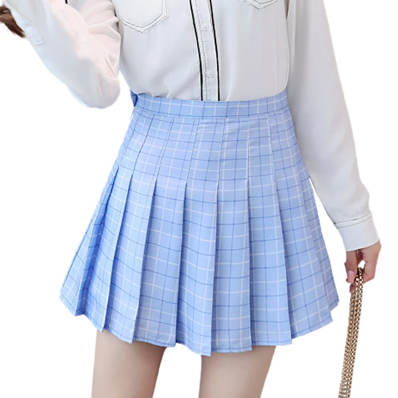 清楚プリーツ制服スカート