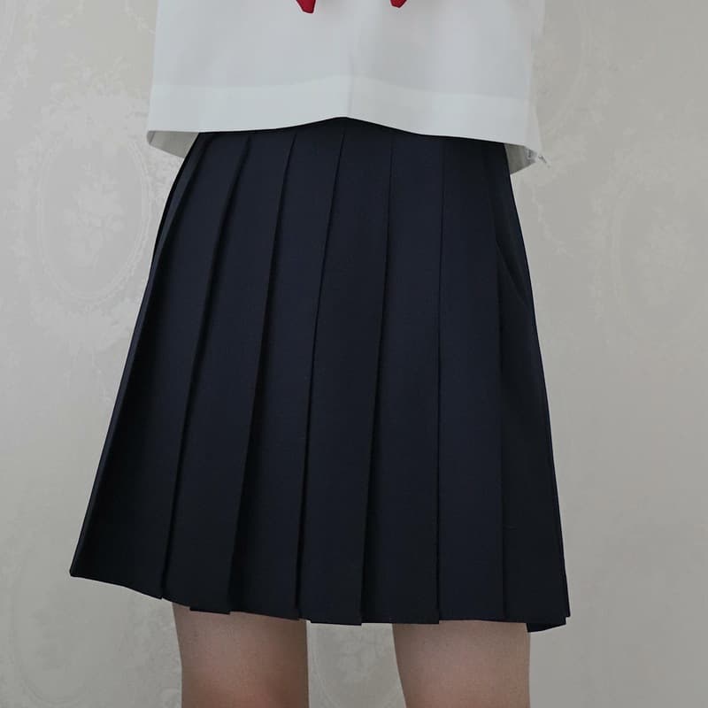 制服スカート シンプル美シルエット制服プリーツスカート