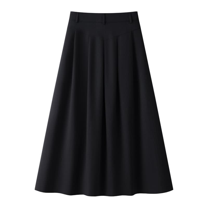 制服スカート 上品フレアロングスカート