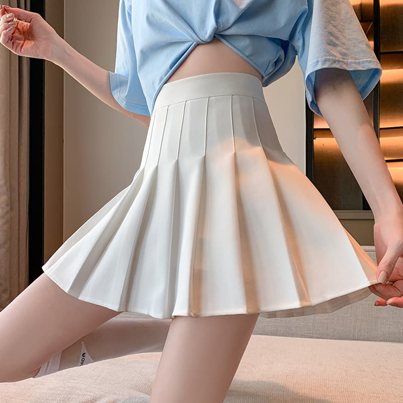 ふんわりプリーツ制服スカート