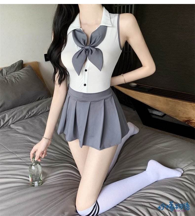 制服スカート 優美ノースリーブセーラー制服