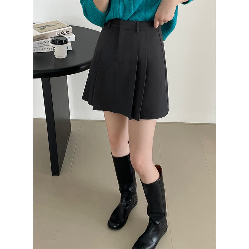 制服スカート 制服スカート プリーツ美シルエットキュロット