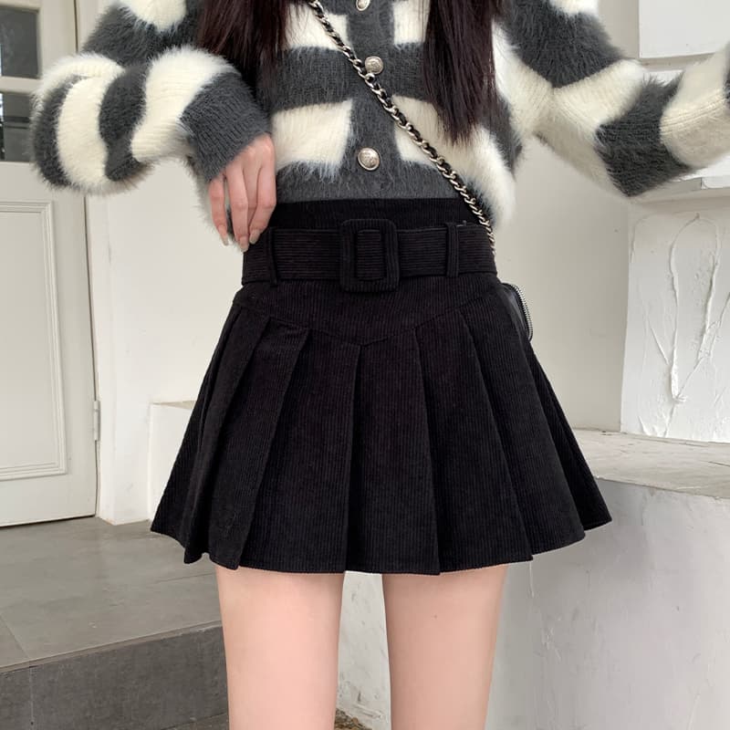 制服スカート プリーツ調制服ラップミニスカート