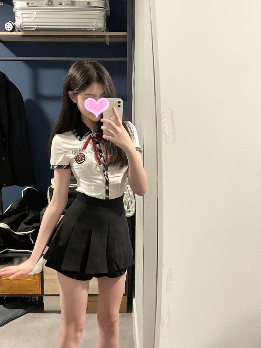 制服スカート 制服スカート クラシック風リボン付きセーラー制服