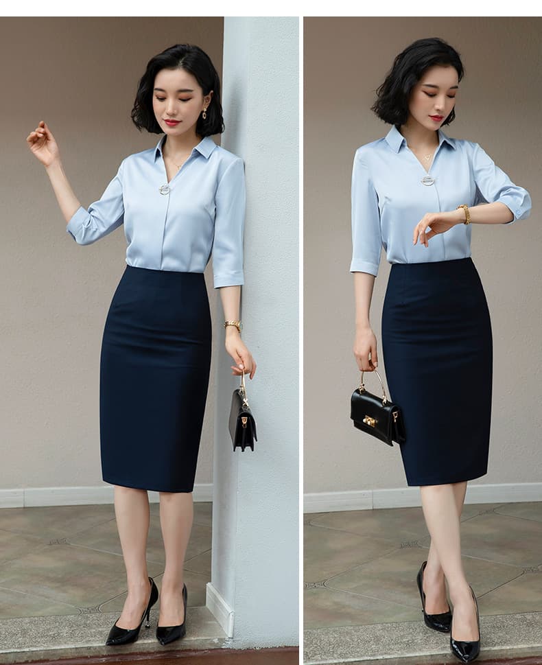 制服スカート オフィス仕様タイトスカート美シルエット