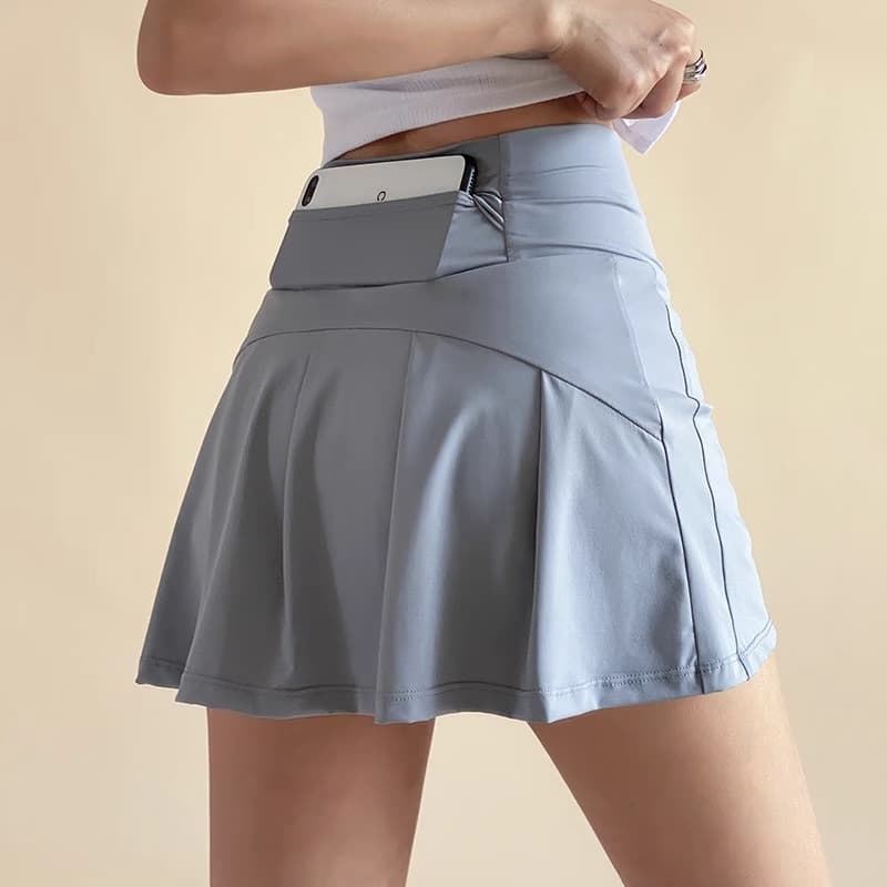 制服スカート ポケット付き機能性プリーツスカート