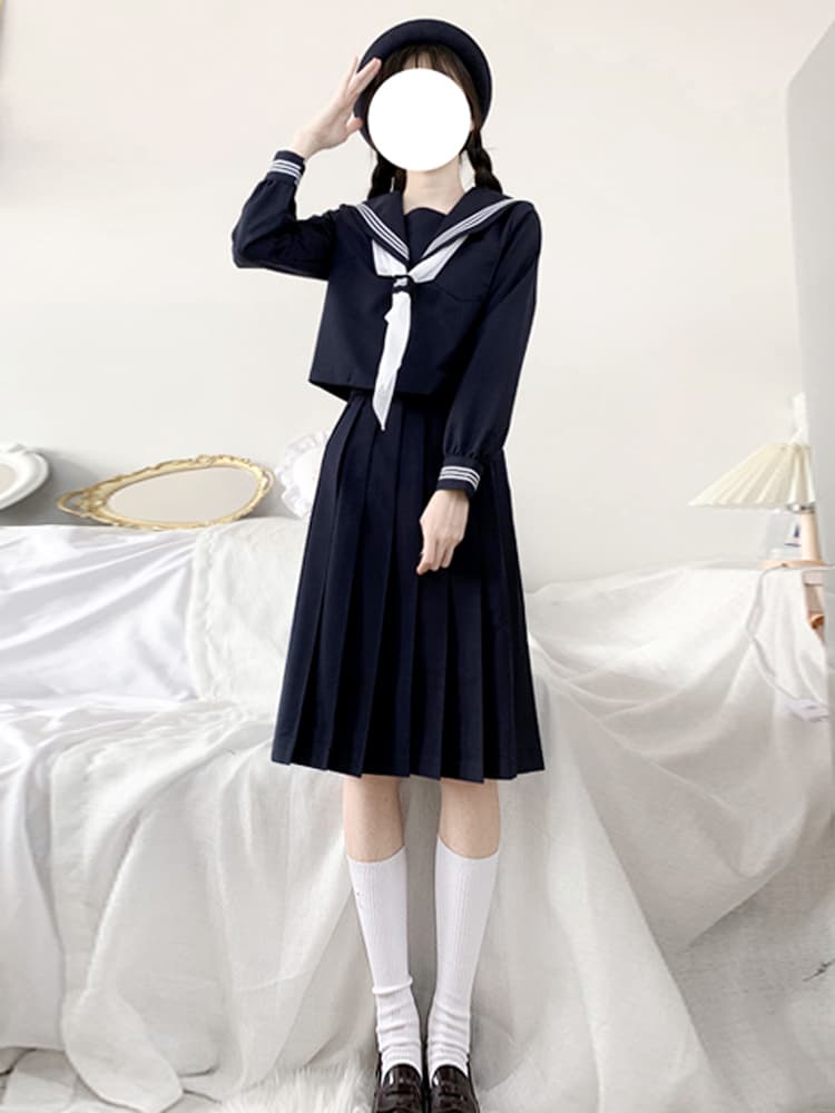制服スカート 制服スカート 伝統美ロングプリーツセーラー