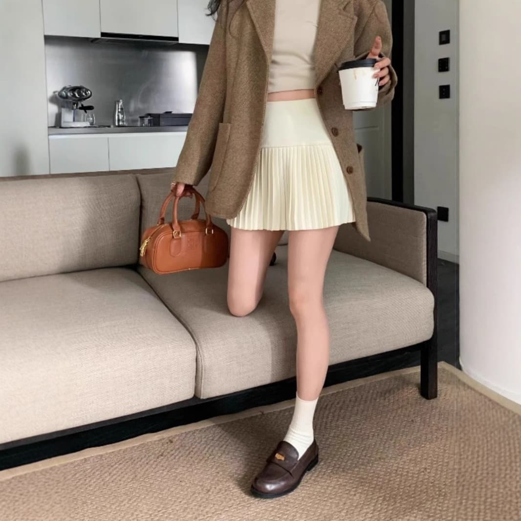 制服スカート プリーツ巻きスカート ミニ丈