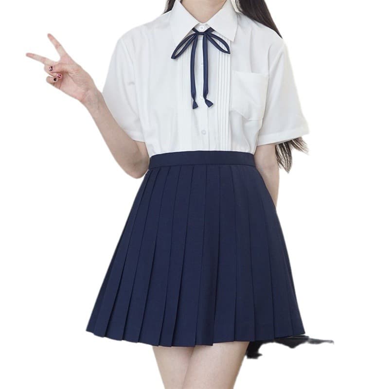 なめらかプリーツ制服スカート