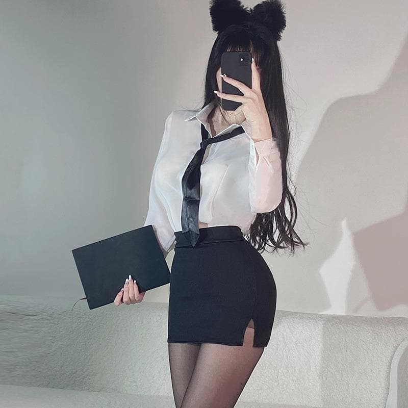 制服スカート ミニ丈制服スタイルタイトスカート