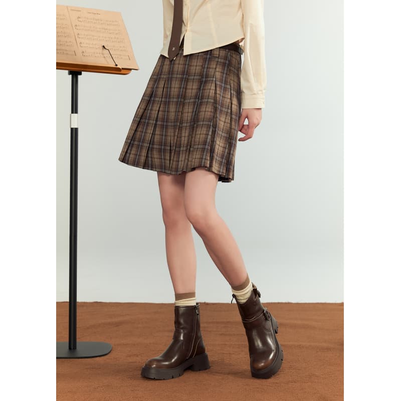 制服スカート シンプル プリーツ スカート 制服