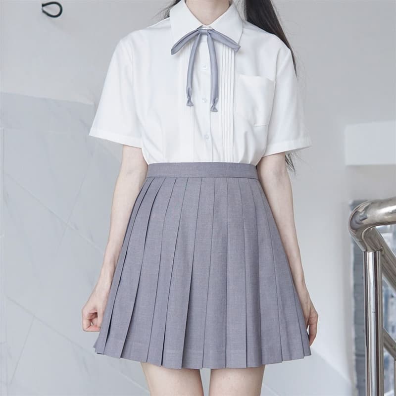 なめらかプリーツ制服スカート