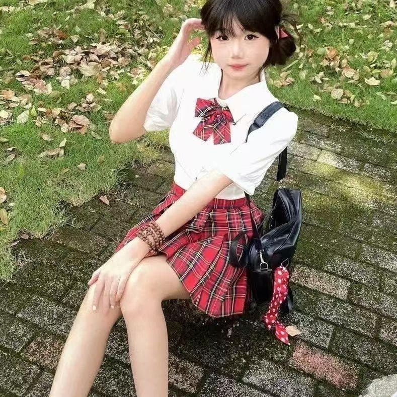 優美プリーツ制服スカート