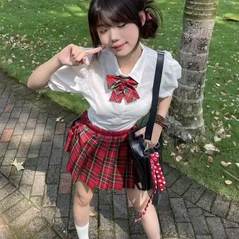 優美プリーツ制服スカート