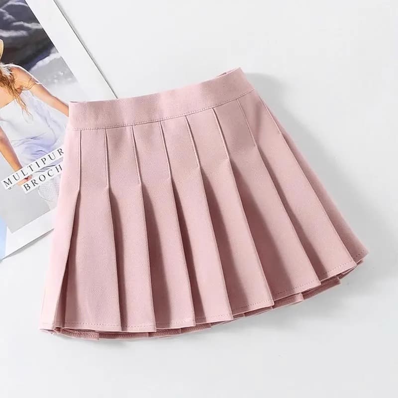 プリーツ制服スカート