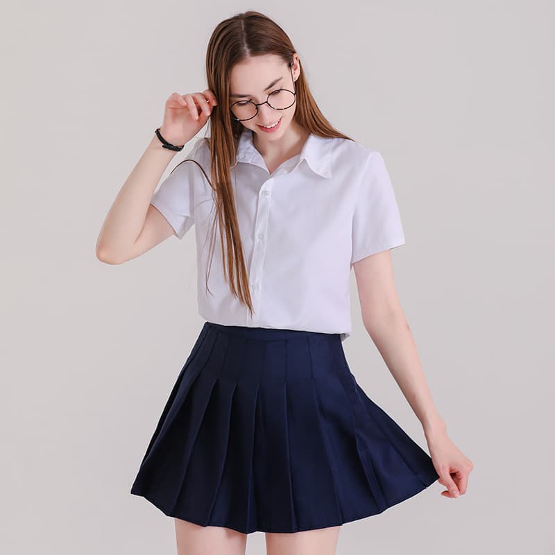 制服スカート 清楚なる整形プリーツスカート