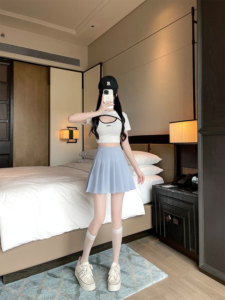 制服スカート なめらかプリーツ制服スカート