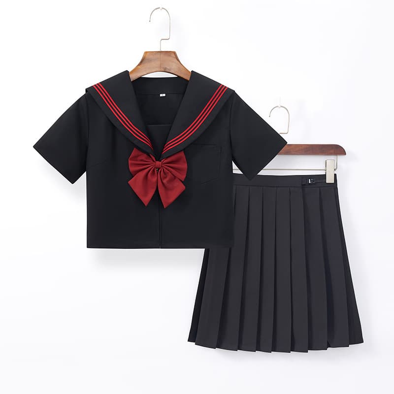 制服スカート 制服スカート 上品リボン付きプリーツセーラー