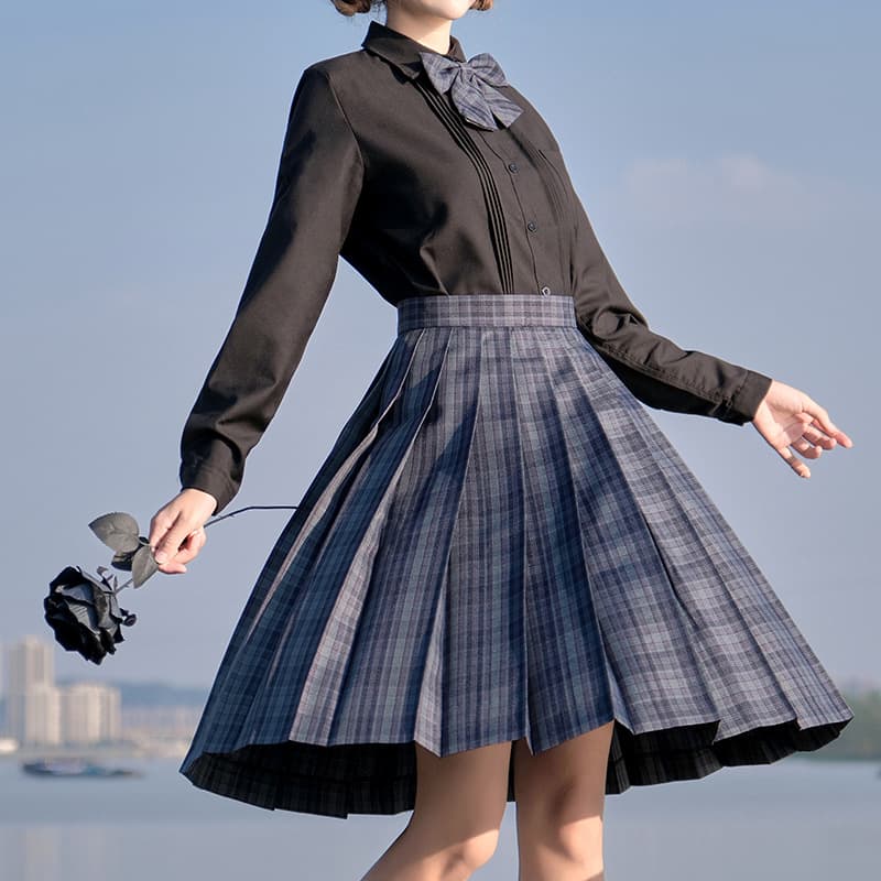 制服スカート 清楚な印象の学生プリーツスカート