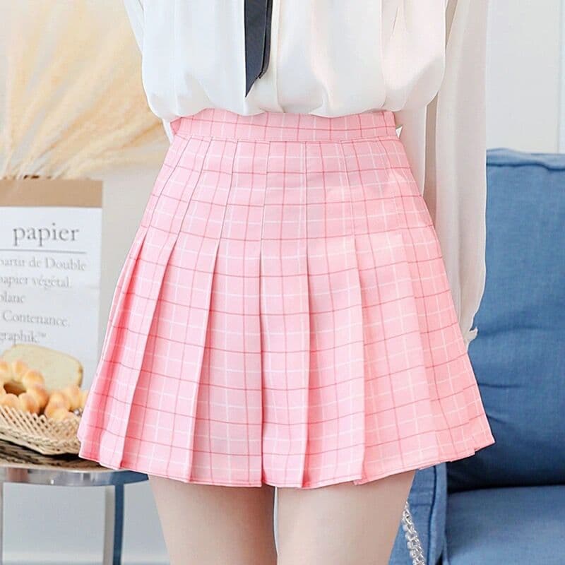 清楚プリーツ制服スカート