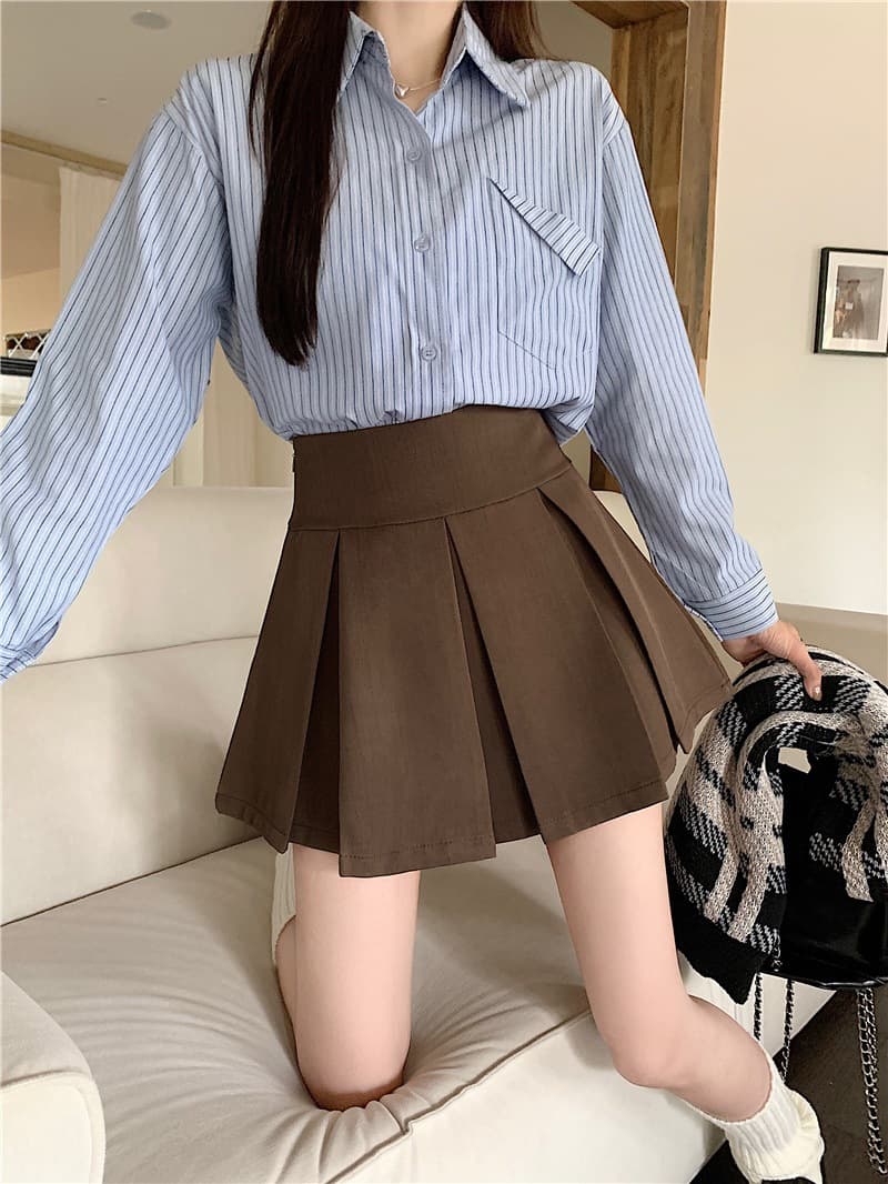 制服スカート ゆったり丈 制服プリーツスカート