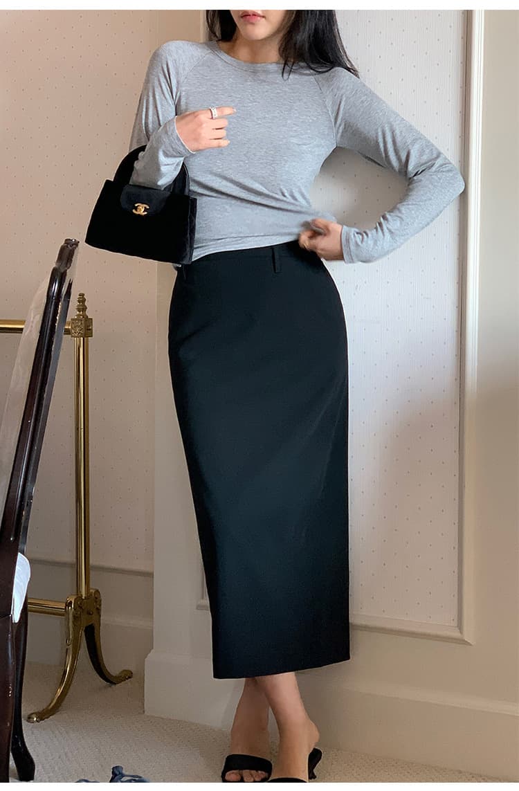 制服スカート 大人上品オフィスタイトスカート