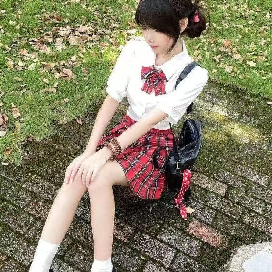 優美プリーツ制服スカート