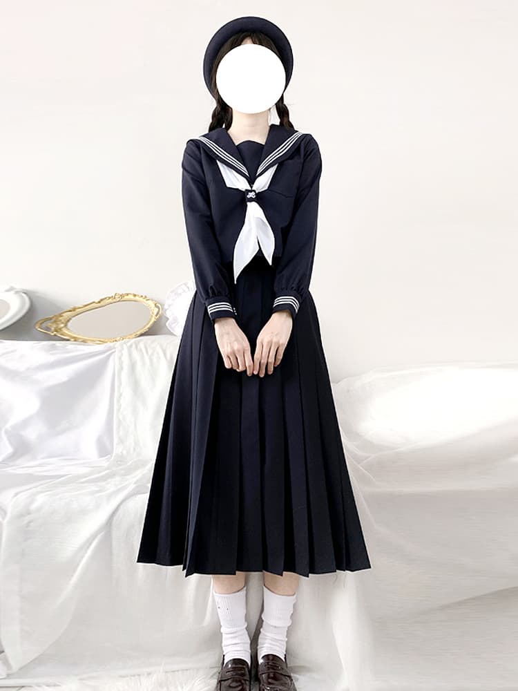 制服スカート 制服スカート 伝統美ロングプリーツセーラー