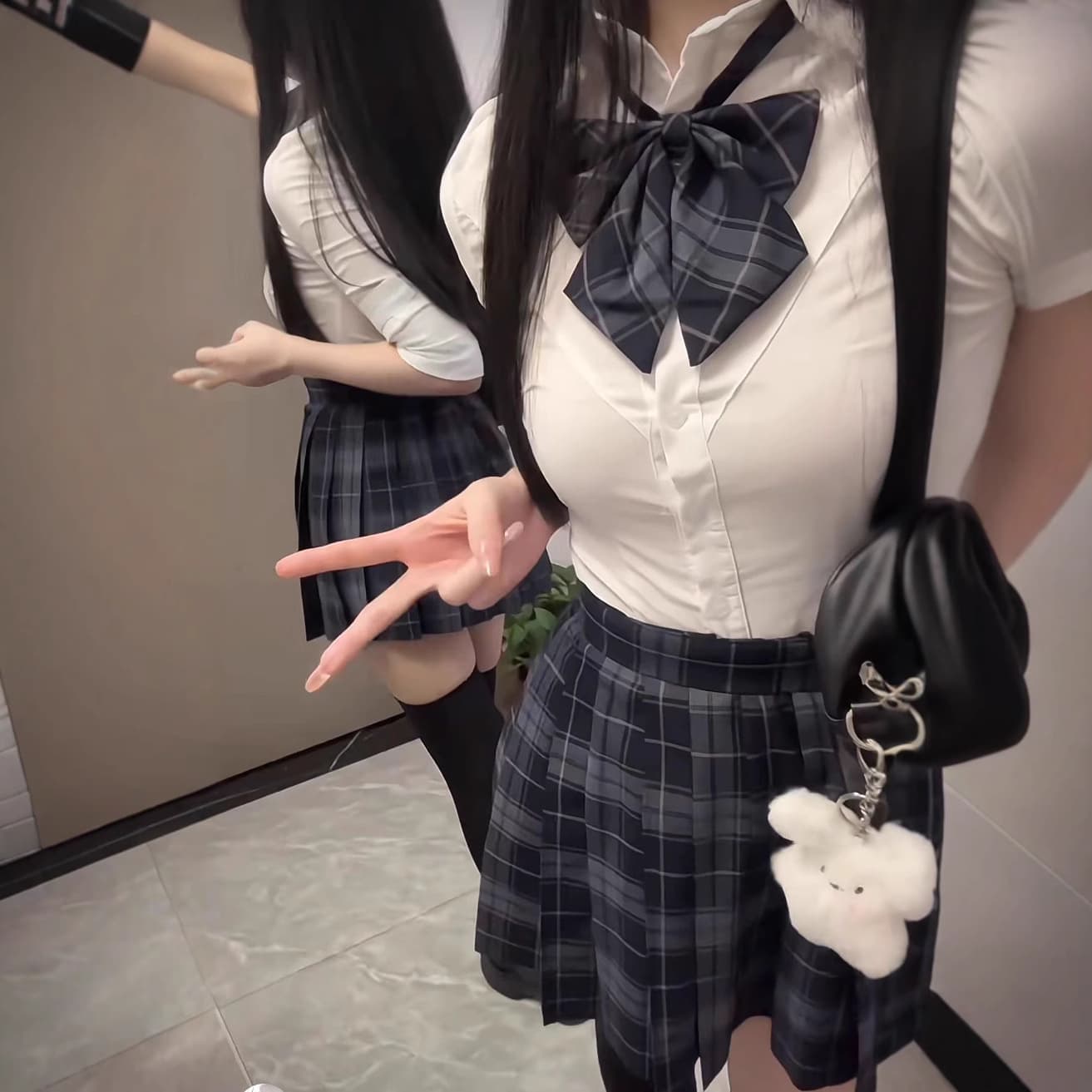 制服スカート 清楚な彩りプリーツスカート