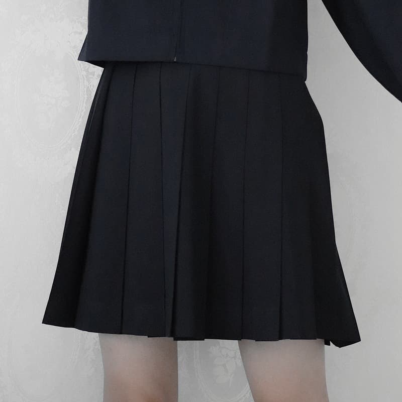 制服スカート シンプル美シルエット制服プリーツスカート