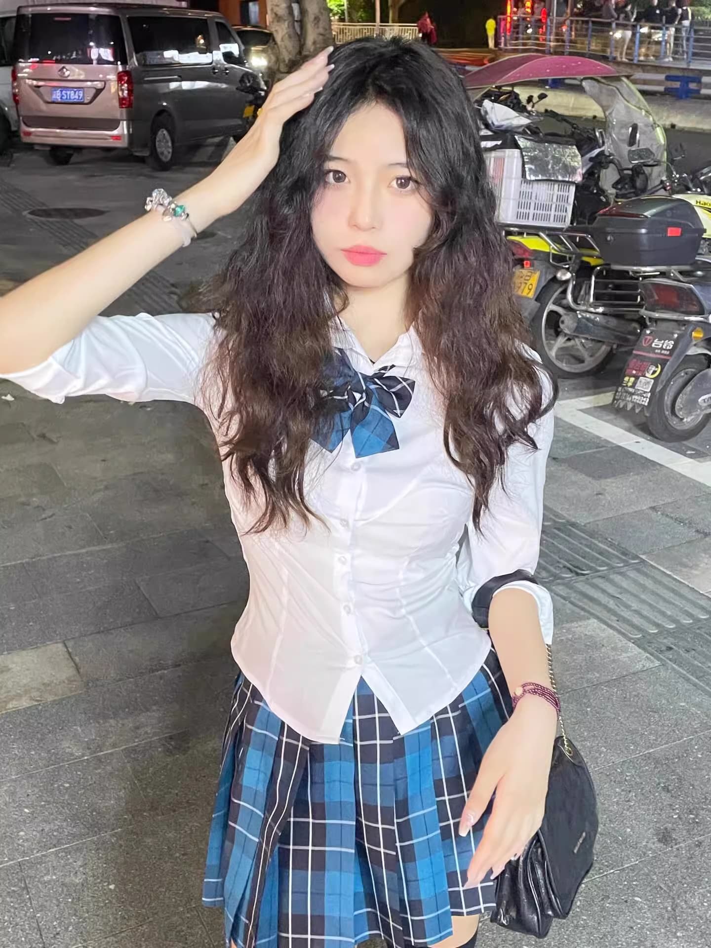 制服スカート 清楚な彩りプリーツスカート