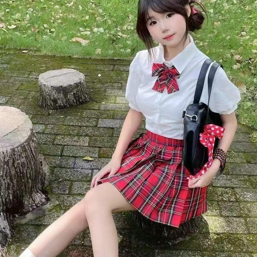 優美プリーツ制服スカート